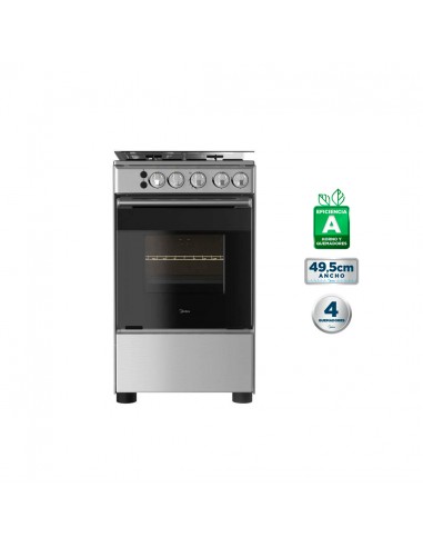 Cocina A Gas 4 Quemadores Midea...