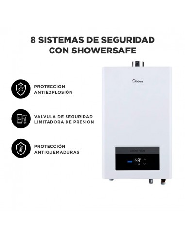 Calefont Midea 13 Litros Gas Licuado...