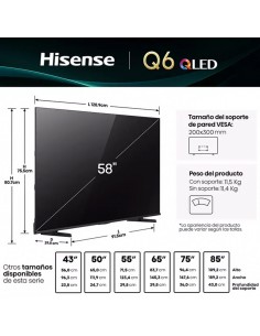 Smart TV QLed 58" 58Q6QV... 2
