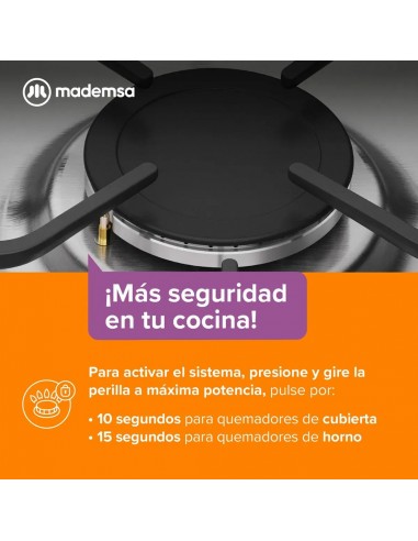 Cocina A Gas 4 Quemadores Mademsa MV...