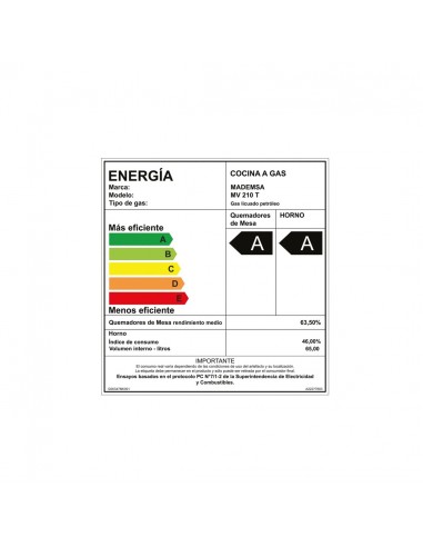 Cocina A Gas 4 Quemadores Mademsa MV...