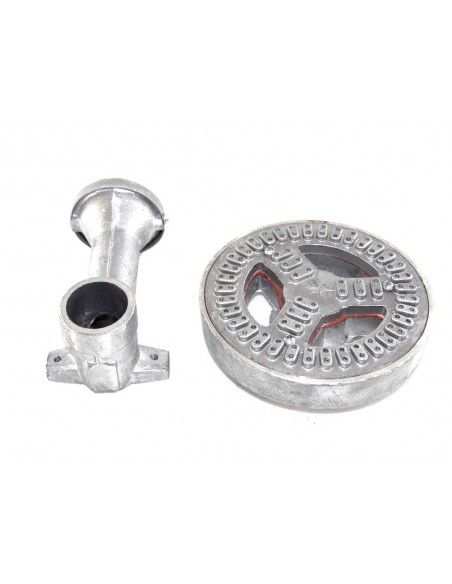 QUEMADOR ALUM. RAYO 150 mm C/CODO 