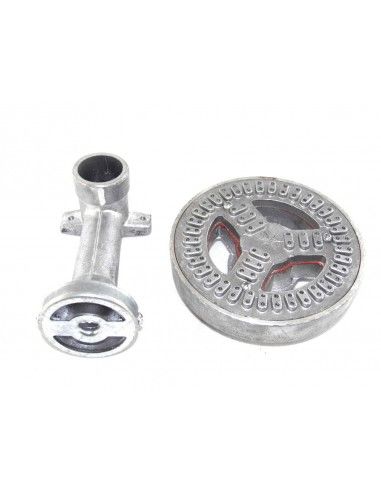 QUEMADOR ALUM. RAYO 150 mm C/CODO 