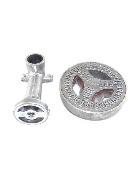 QUEMADOR ALUM. RAYO 150 mm C/CODO 