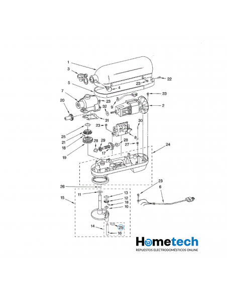CLIP DE RETENCIÓN KITCHENAID 9703680