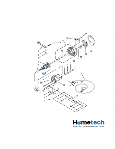 Eje Para Batidora KitchenAid 4159662...
