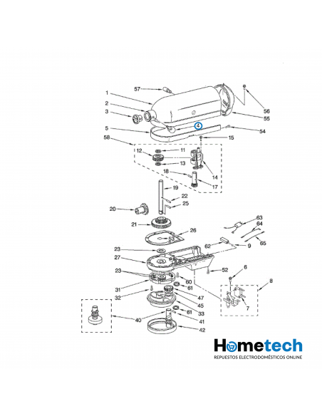 TORNILLO DE PULGAR KITCHENAID WP9709194