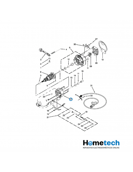 ESTATOR KITCHENAID 110V W10870869 BATIDORA