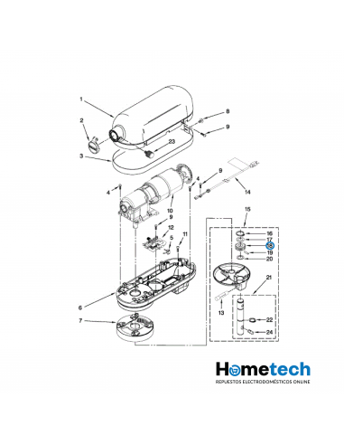 ENGRANAJE KITCHENAID WPW10234643