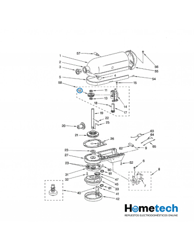 ENGRANAJE DE TORNILLO KITCHENAID W10112253