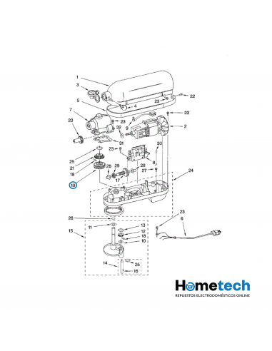 ENGRANAJE KITCHENAID W11086780
