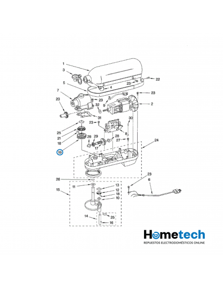 ENGRANAJE KITCHENAID W11086780