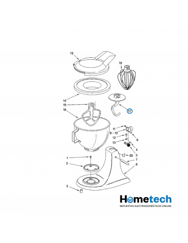 BATIDOR KITCHENAID W10674618 GANCHO