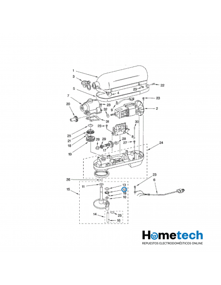 ENGRANAJE KITCHENAID 9707627