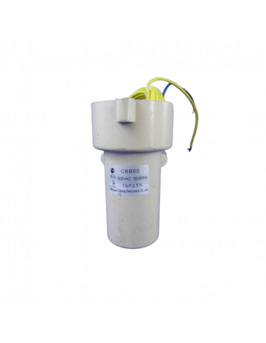 Capacitor 10 mF Para Lavadora Con Cables