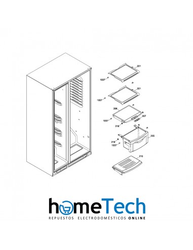 Bandeja Intermedia Para Refrigerador...