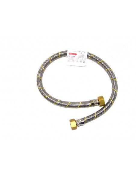 FLEXIBLE ACERO GAS HI1/2X1/2 60CM