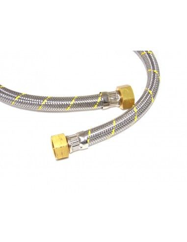 FLEXIBLE ACERO GAS HI1/2X1/2 60CM