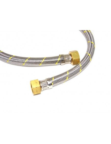 FLEXIBLE ACERO GAS HI1/2X1/2 60CM