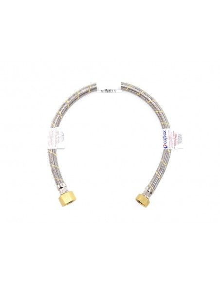 FLEXIBLE ACERO GAS HI1/2x7/8 60CM
