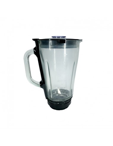Vaso De Vidrio + Tapa Y Cortador Para...
