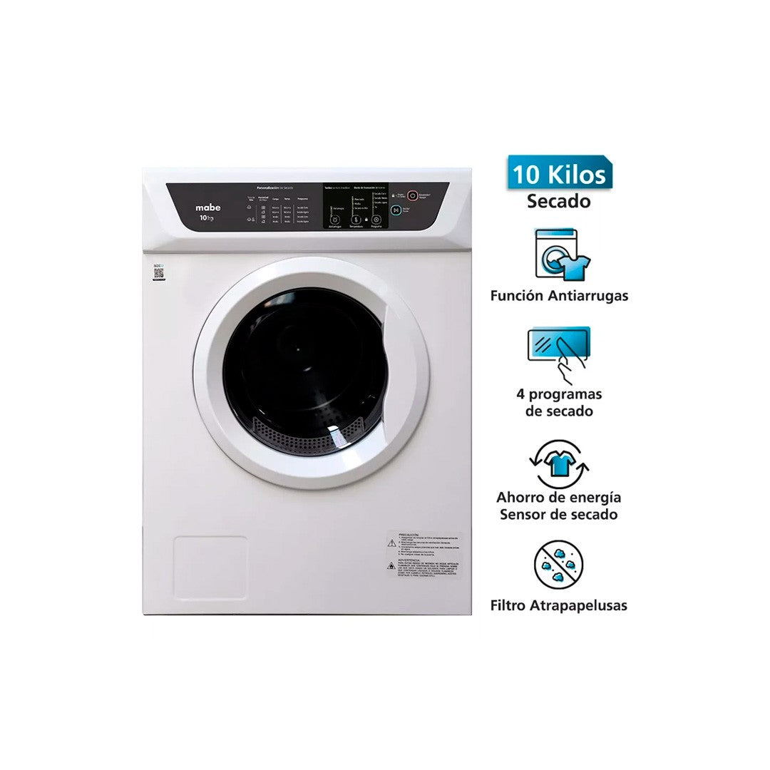 Sin Caja - Secadora Eléctrica Mabe 10 Kg Sem101Bdby 220V-6