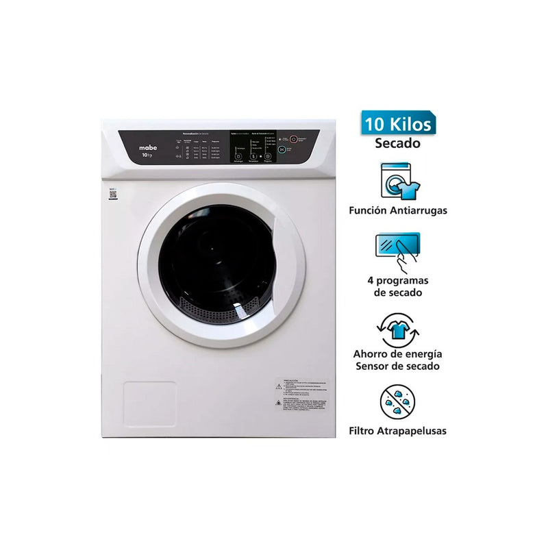 Sin Caja - Secadora Eléctrica Mabe 10 Kg Sem101Bdby 220V-6