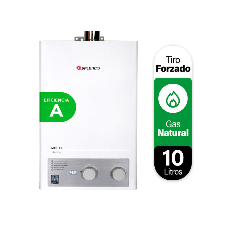 Calefont 10 Litros Tiro Forzado Gas Natural Splendid-1