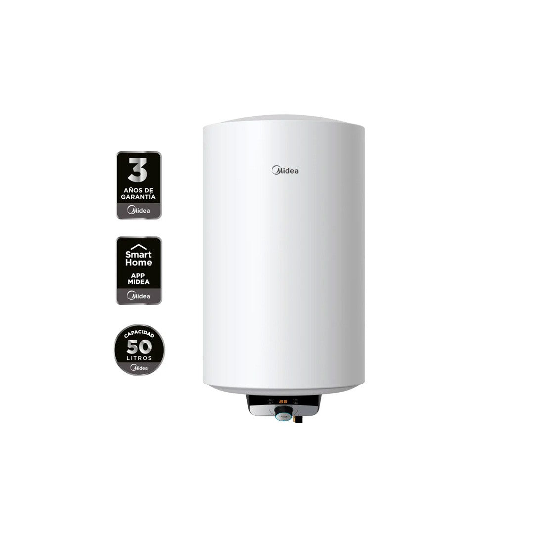 Termo Eléctrico Midea 50 Litros Con Wifi