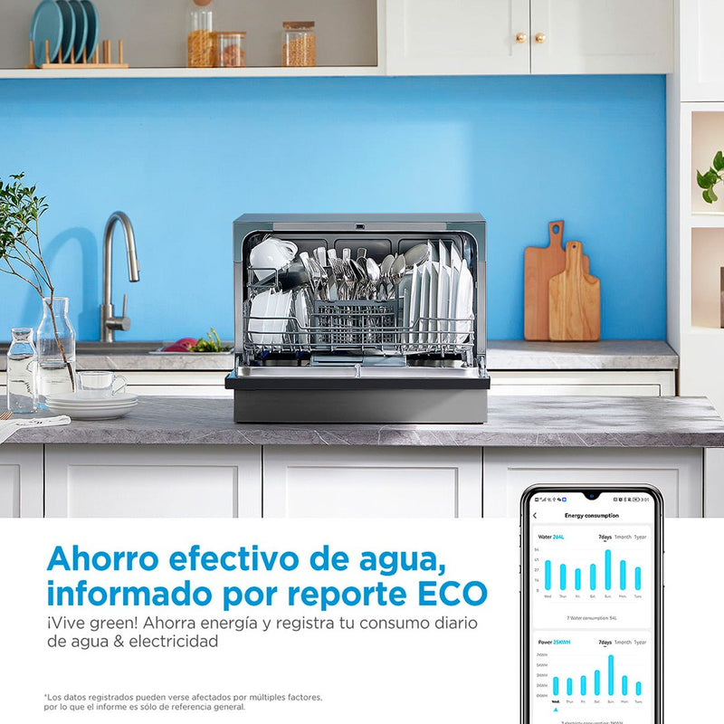 Lavavajillas Wifi Midea Silver 6 Cubiertos Open Box-4