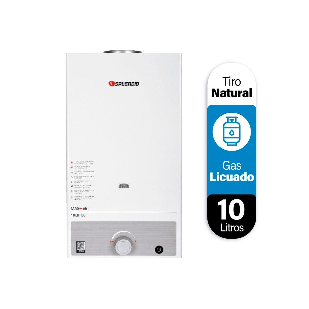Calefont 10 Litros Tiro Natural Gas Licuado Splendid-1