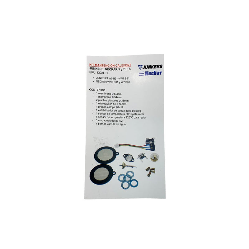 Kit Mantención Para Calefont Junkers Neckar W5/W7-3