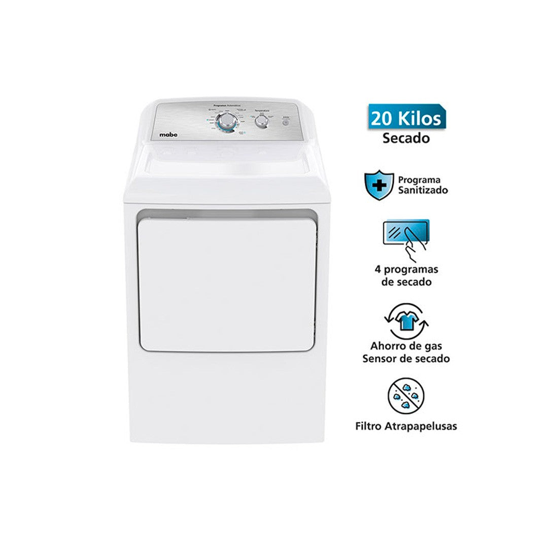 Sin Caja - Secadora A Gas Mabe 20 Kg Smg26N5Mnbcl1