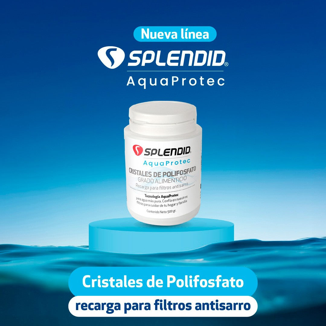 Recarga 500 Gr De Polifosfato Para Filtro Antisarro Splendid Aquaprotec-2