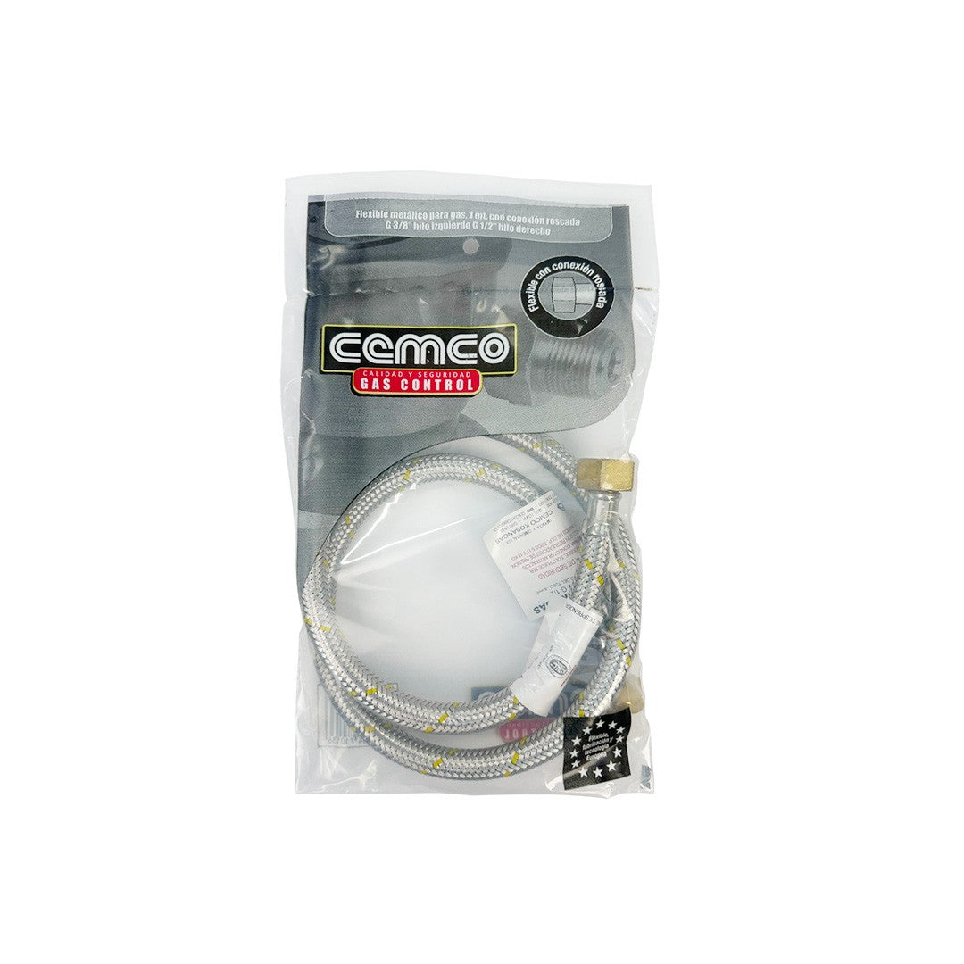Flexible Cocina Gas Hi 1/2 X 3/8 Izq.100 Cm-4