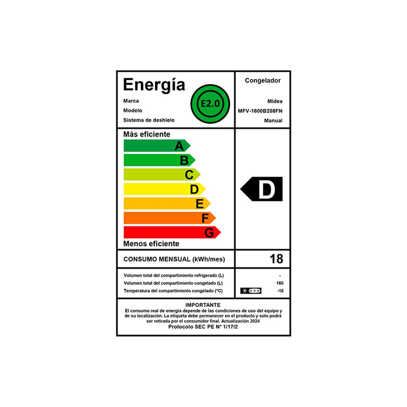 Open Box - Refrigerador Freezer Vertical Frio Directo 160 Lts-4