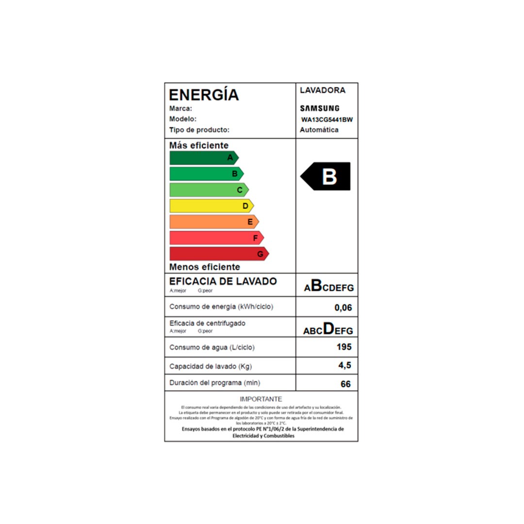 Open Box - Lavadora Samsung Carga Superior 13Kg Wa13Cg5441Bw/Zs-6