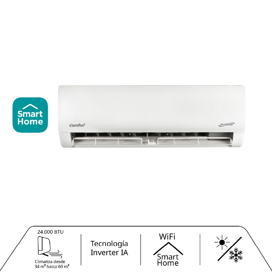 Aire Acondicionado Comfee 24K Btu Wifi Inverter R32