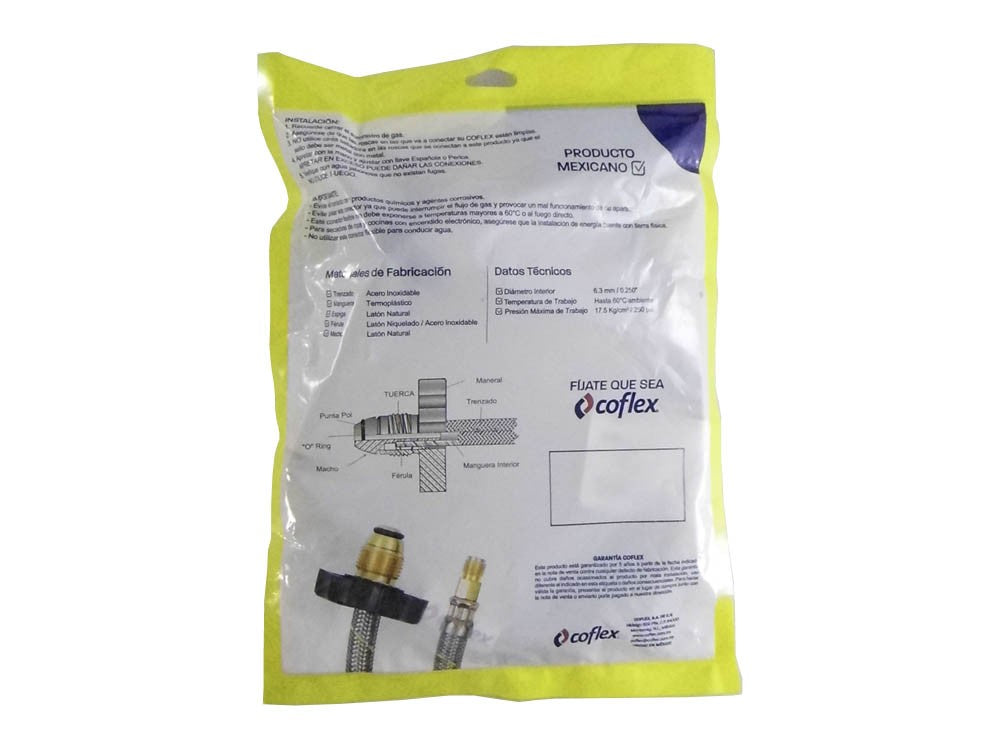Flexible Acero Gas 45 Kg. C/ Manilla Certificado-2