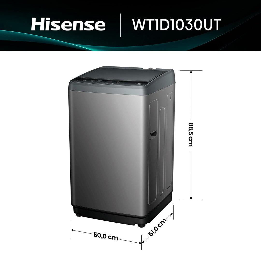 Open Box - Lavadora Carga Superior 10 Kg Hisense Wt1D1030Ut