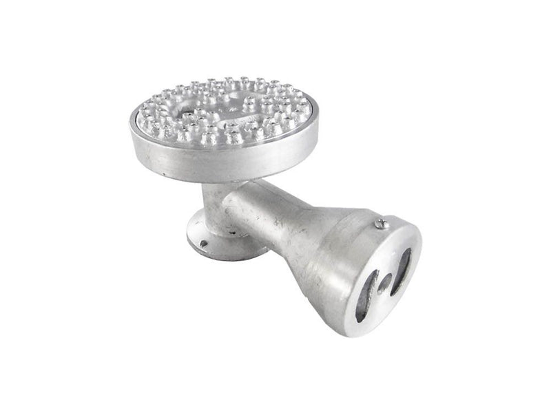 Quemador Fogón Aluminio Rayo 120 Mm Con Codo-1