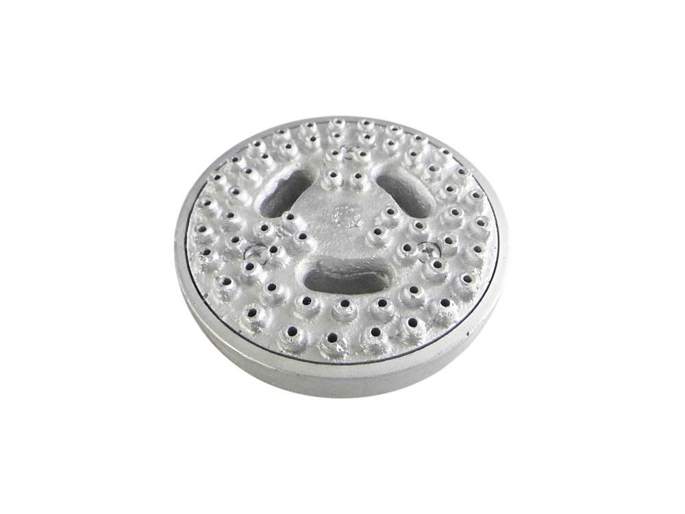 Quemador Fogón Aluminio Rayo 120 Mm Con Codo-2