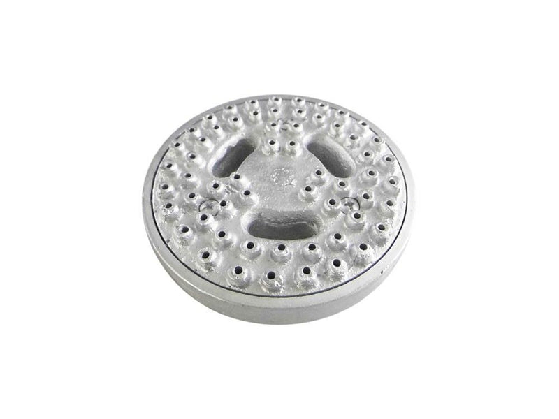 Quemador Fogón Aluminio Rayo 120 Mm Con Codo-2