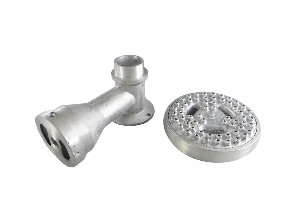 Quemador Fogón Aluminio Rayo 120 Mm Con Codo-3