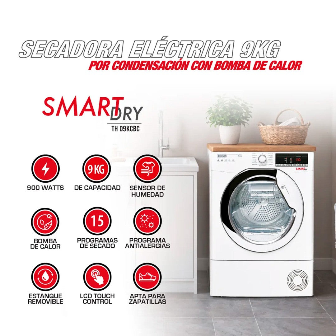 Sin Caja - Secadora Condensación Thomas 9 Kg Th-D9Kcbc-3