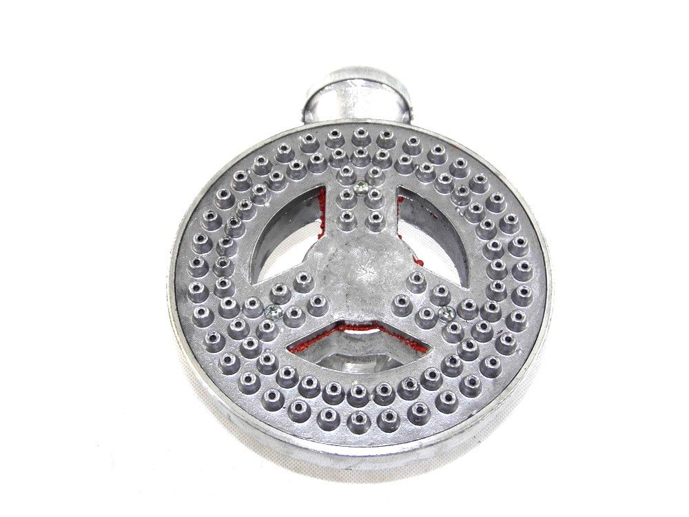 Quemador Fogón Aluminio Rayo 180 Mm Con Codo