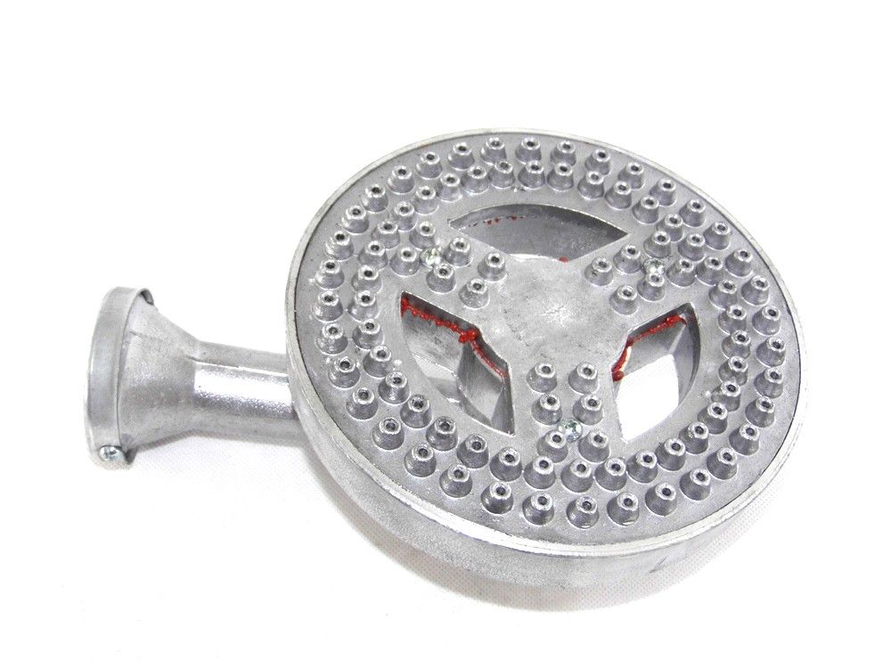 Quemador Fogón Aluminio Rayo 180 Mm Con Codo-3