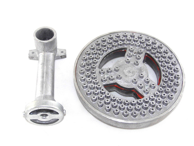 Quemador Aluminio Rayo 210 Mm Con Codo-4