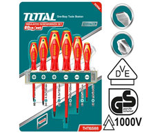 Juego Atornillador Aislado 6 Pcs Total-1