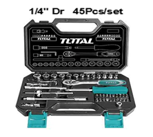 Juego De Dados 45 Pcs 1/4" Total-1